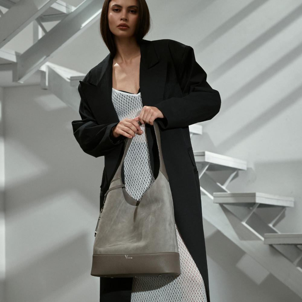 Amore Grigio, сумка хобо з картхолдером