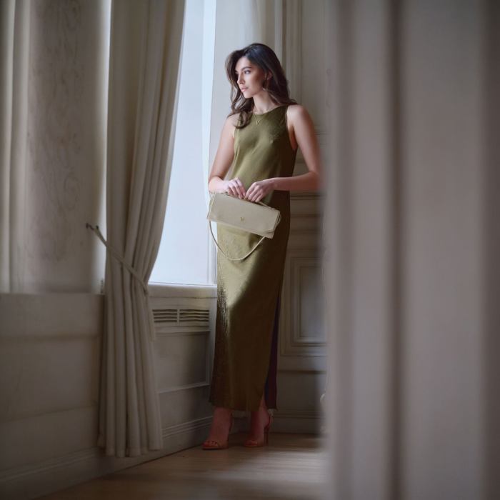 Patrizia Beige, шкіряна сумка-клатч