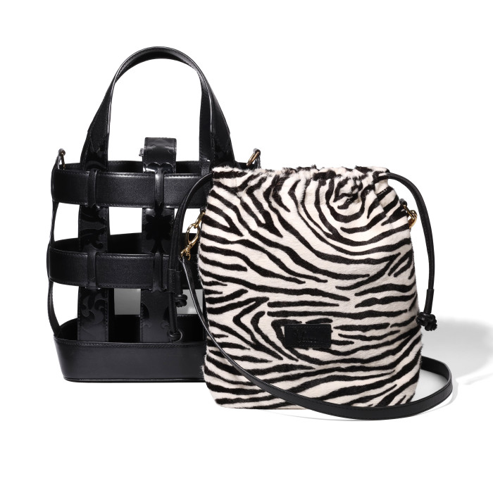 Deborah Pony Zebra, шкіряна плетена сумка